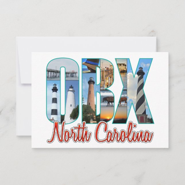 Cartão De Agradecimento Locais OBX (Frente)