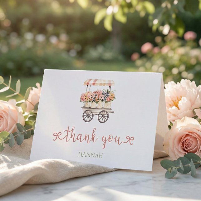 Cartão De Agradecimento Locally Grown Baby Shower (Criador carregado)