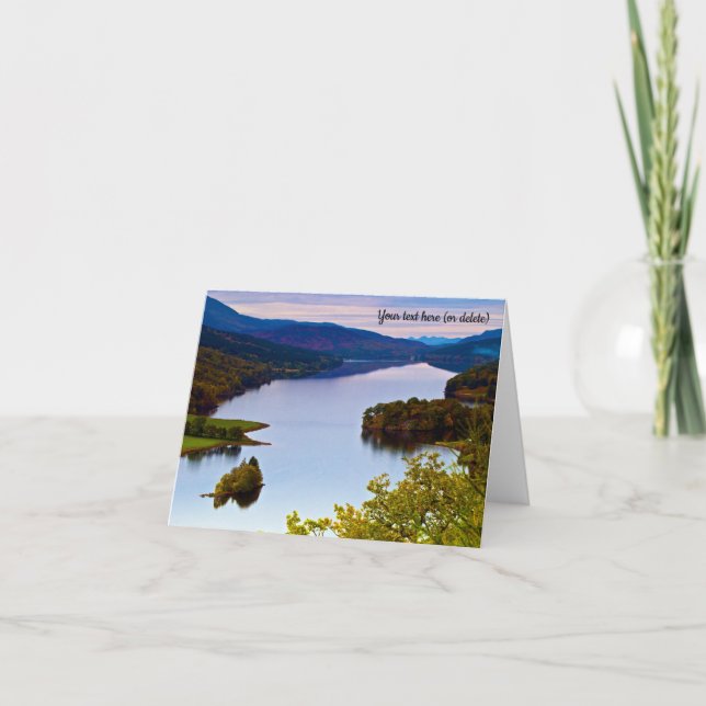 Cartão De Agradecimento Loch Tummel, Queen's View Greeting card (Frente)