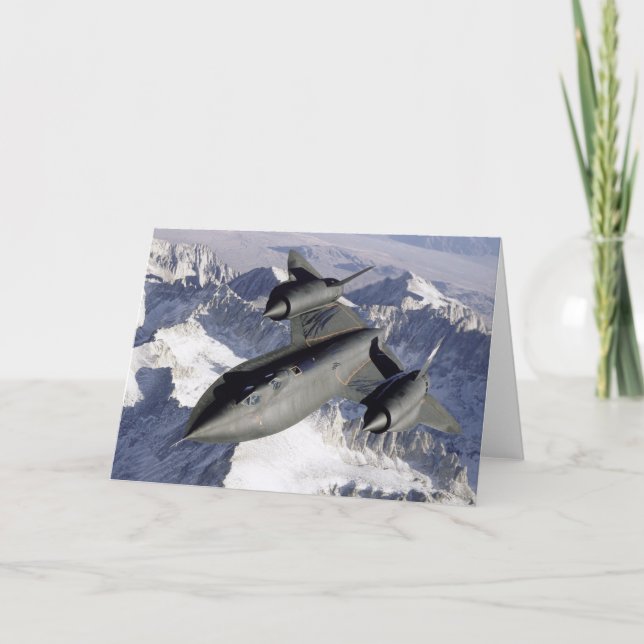 Cartão De Agradecimento Lockheed SR-71B Blackbird (Frente)