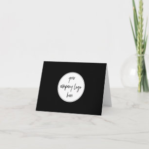 Cartão De Agradecimento Logotipo corporativo minimalista personalizado