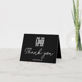 Cartão De Agradecimento Logotipo corporativo personalizado Empresa moderna