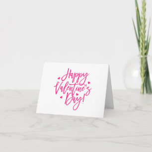 Cartão De Agradecimento Logotipo da Empresa Feliz Dia dos Namorados Rosa