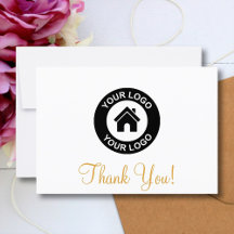 Logotipo e Mensagem de Negócios Personalizados
