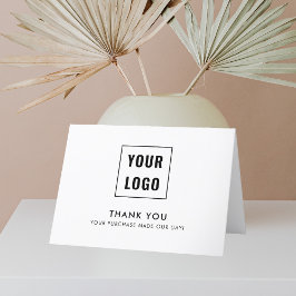 Cartão De Agradecimento Logotipo Moderno Obrigado