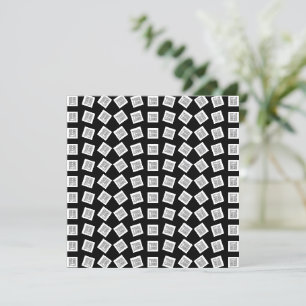 Cartão De Agradecimento Logotipo ou padrão de imagem exclusivo   Preto (ed