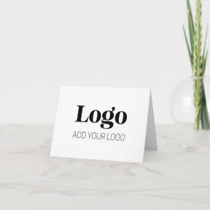 Cartão De Agradecimento Logotipo Personalizado Modernidade Minimalista