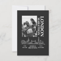 London Marathon Medal Personalizada Foto Obrigado