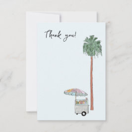 Cartão de agradecimento Los Angeles Watercolor