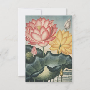 Cartão De Agradecimento Lotus Fine Art