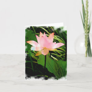 Cartão De Agradecimento Lotus Notecard