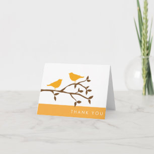 Cartão De Agradecimento Love Birds Thank You Cards