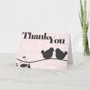 Cartão De Agradecimento Love Brids Thank You Card