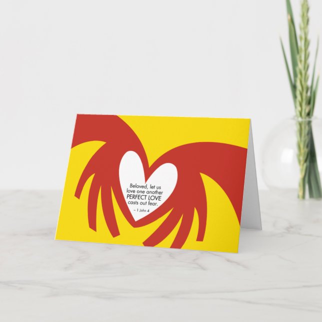 Cartão De Agradecimento Love Casts Out Fear - Thank You Card (Frente)