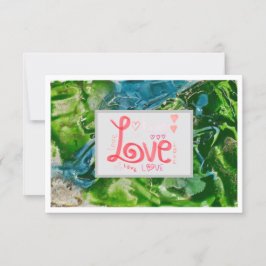 Cartão De Agradecimento Love Flat Card 3,5" x 5"