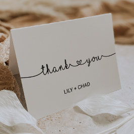 Cartão de agradecimento Love Hearts