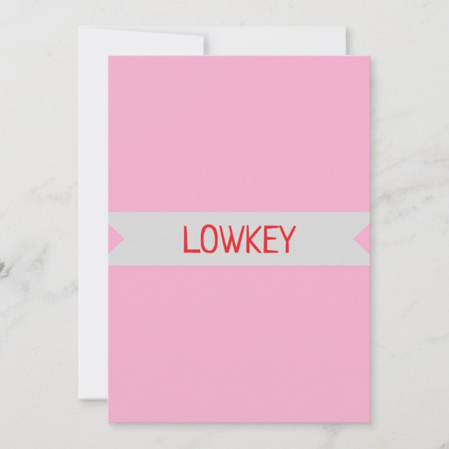 Cartão De Agradecimento lowkey (Frente)