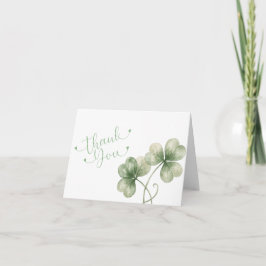 Cartão De Agradecimento Lucky in Love Bridal Shower Thank You Card | St. P