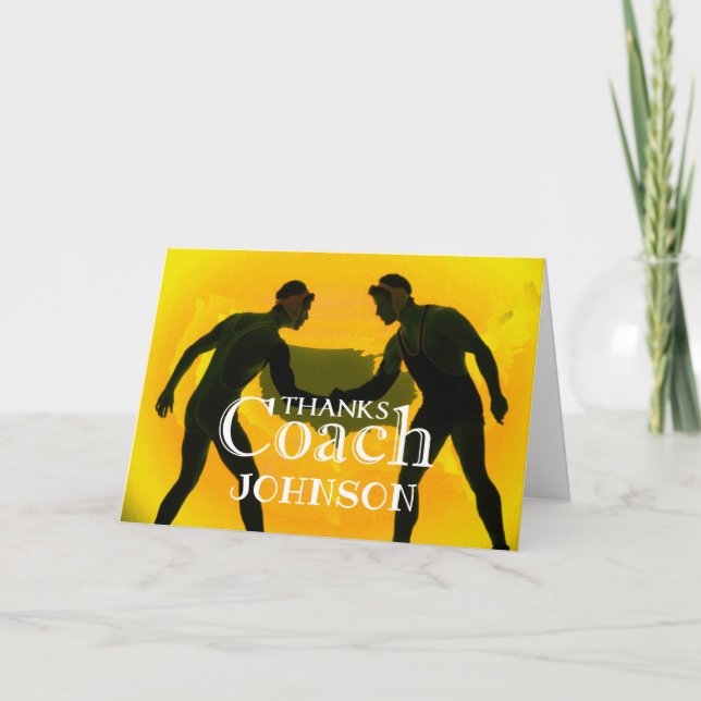 Cartão De Agradecimento Luta de obrigados Dourada e preta (Frente)