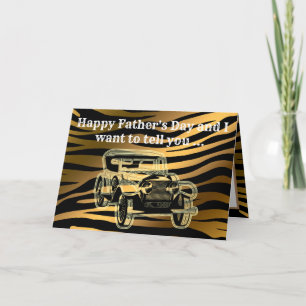 Cartão De Agradecimento Luxury Black Gold Father Day