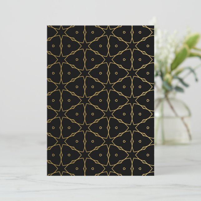 Cartão De Agradecimento Luxury Mandala 51 (Em pé/Frente)