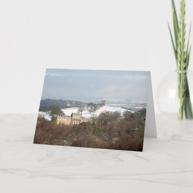 Cartão De Agradecimento Lyme Hall e The Cage Winter (Frente)