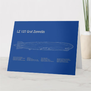Cartão De Agradecimento LZ 127 Graf Zeppelin - Planos de projeto de aeróst