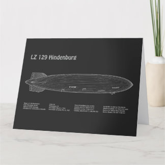 Cartão De Agradecimento LZ 129 Hindenburg - Planos de projeto de navegação