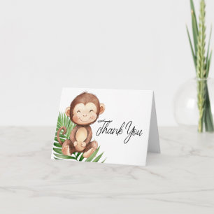 Cartão De Agradecimento Macaco Obrigado