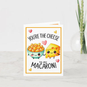 Cartão De Agradecimento Macarrão com Queijo Kawaii Fofo