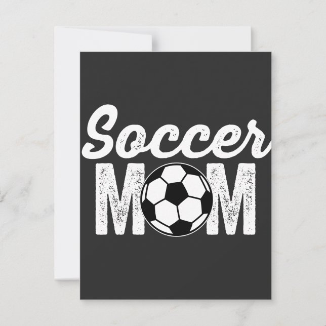 Cartão De Agradecimento mãe de futebol (Frente)