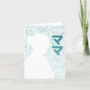 Cartão De Agradecimento Mãe em Caractere Japonês (Katakana)