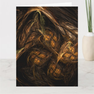 Cartão De Agradecimento Mãe Terra Abstrato de Arte