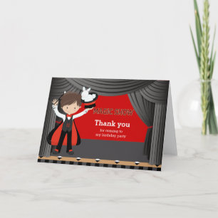 Cartão De Agradecimento Magic Show Obrigado