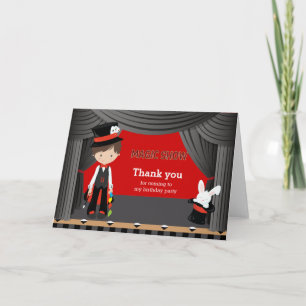 Cartão De Agradecimento Magic Show Obrigado