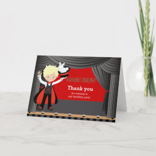 Cartão De Agradecimento Magic Show Thank you
