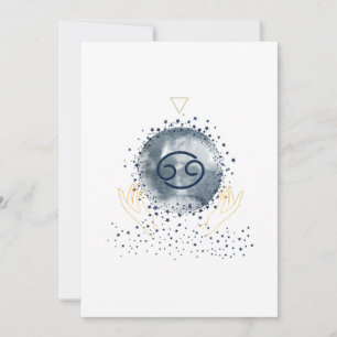 Cartão De Agradecimento Mágica Celestial - Cancer