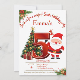 Cartão De Agradecimento Magical Christmas Birthday Card for Girls