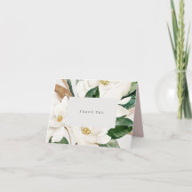 Cartão de Agradecimento Magnólia