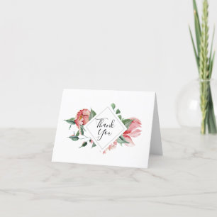 Cartão De Agradecimento Magnolia Rosa Negra Obrigado
