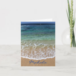 Cartão De Agradecimento Mahalo Note Card