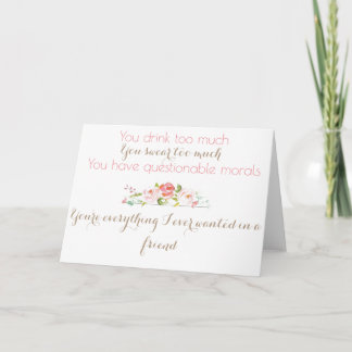 Cartão De Agradecimento Maid Of Honor Thank You Card