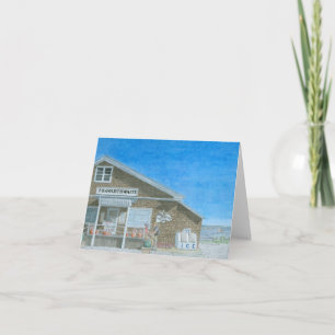 Cartão De Agradecimento Maine General Store Watercolor