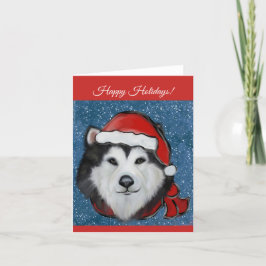 Cartão De Agradecimento Malamute do Alasca