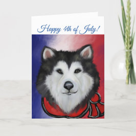 Cartão De Agradecimento Malamute do Alasca