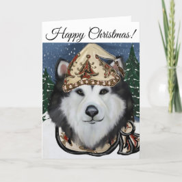 Cartão De Agradecimento Malamute do Alasca