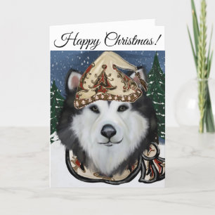 Cartão De Agradecimento Malamute do Alasca