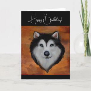 Cartão De Agradecimento Malamute do Alasca