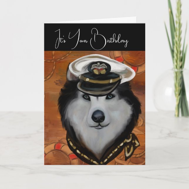 Cartão De Agradecimento Malamute do Alasca (Frente)