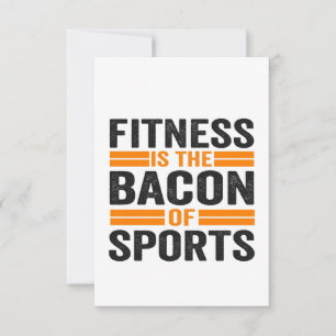 Cartão De Agradecimento Malhação é bacon do Esporte Funny Malhação Gym